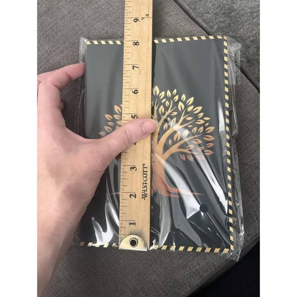 Memo Gift Set In Box, New Notebook And Pen Metallic Gold And Black